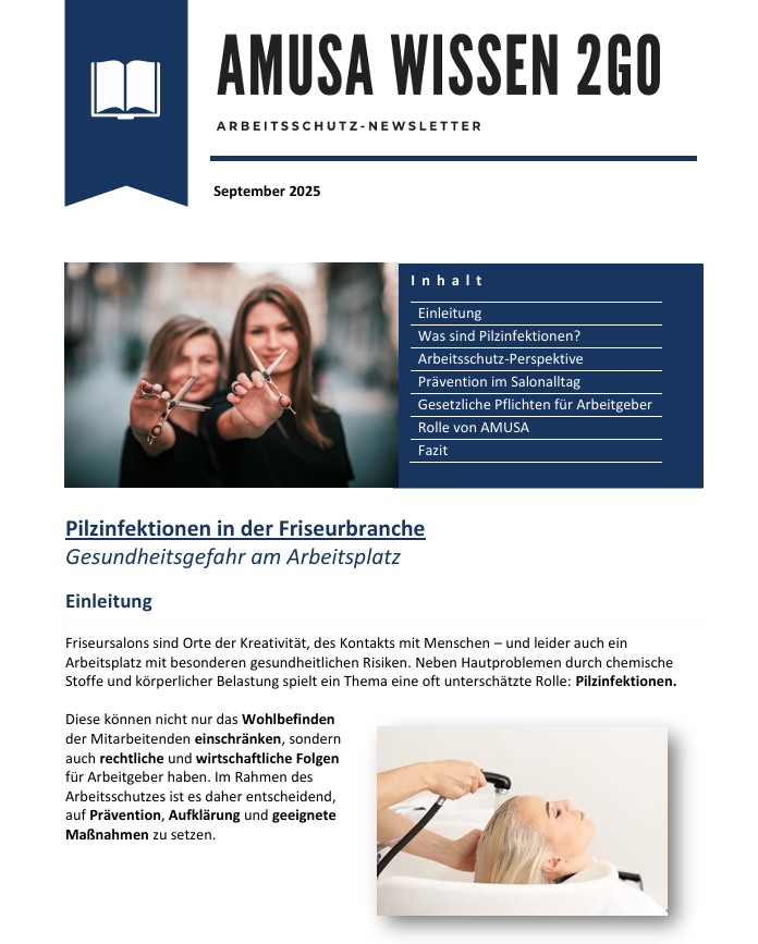 Pilzinfektionen in der Friseurbranche