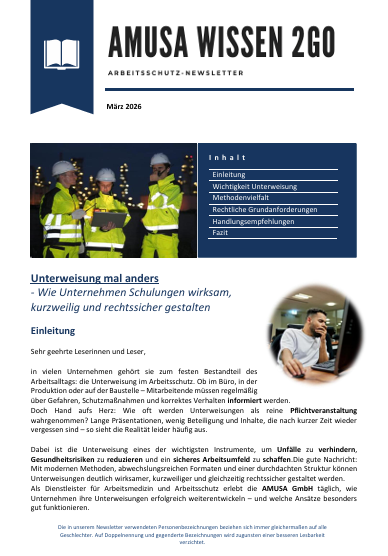 Unterweisung mal anders