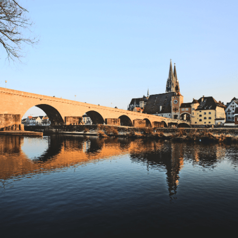 Altstadt von Regensburg mit Stadtamhof